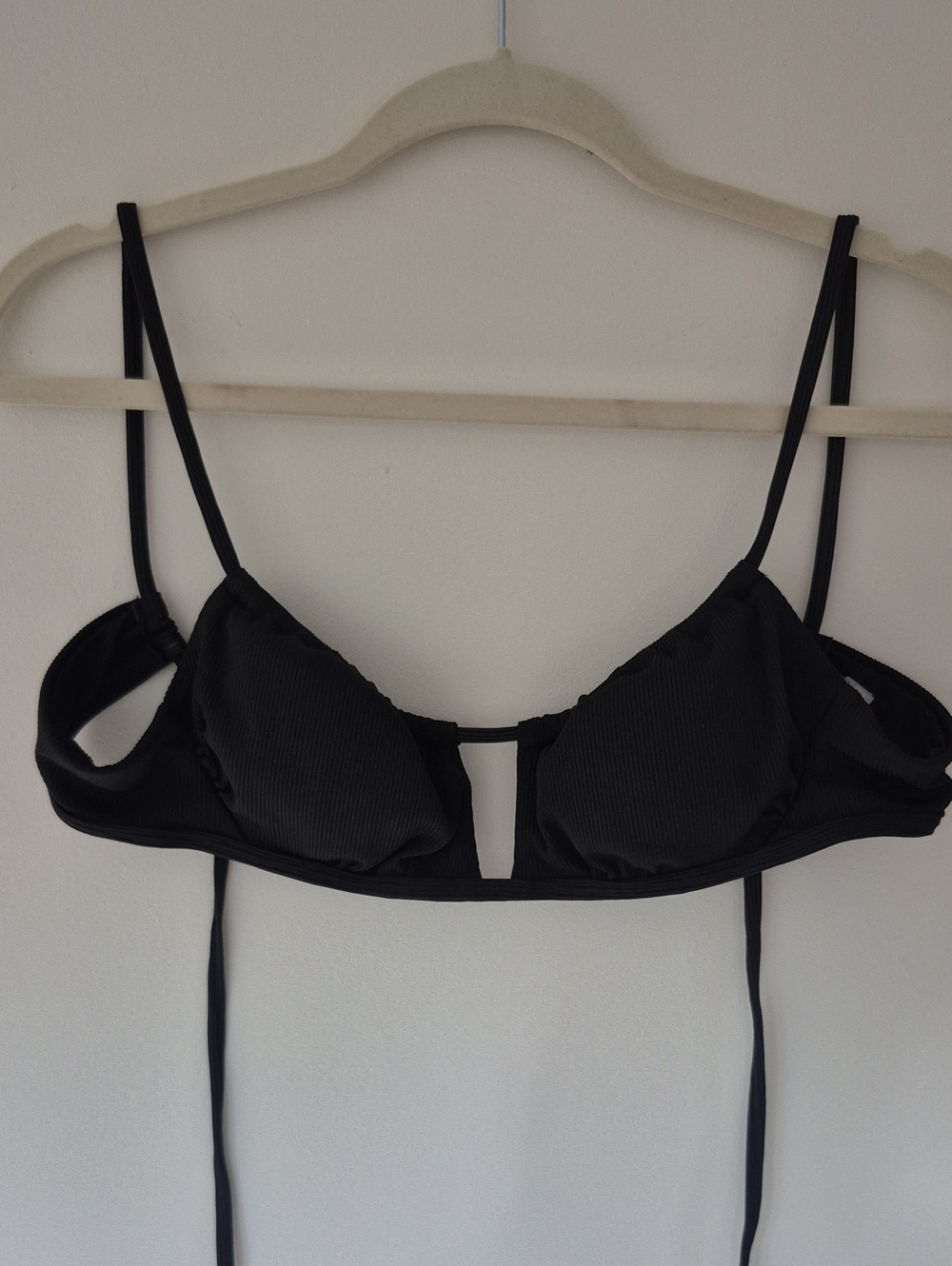 Zaful Black Cutout Bikini top